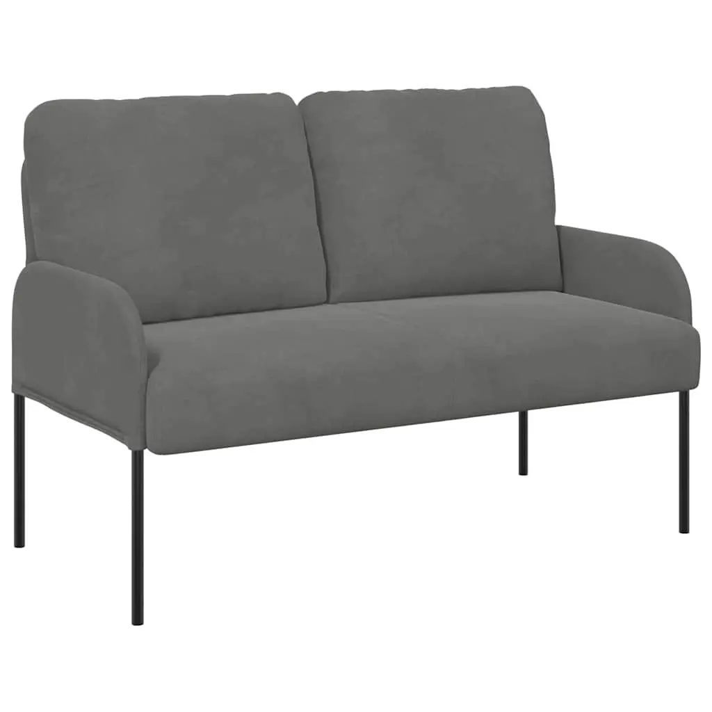 Grey Sofa Modern 110cm Polyester Upholstery Bullnose Cushions