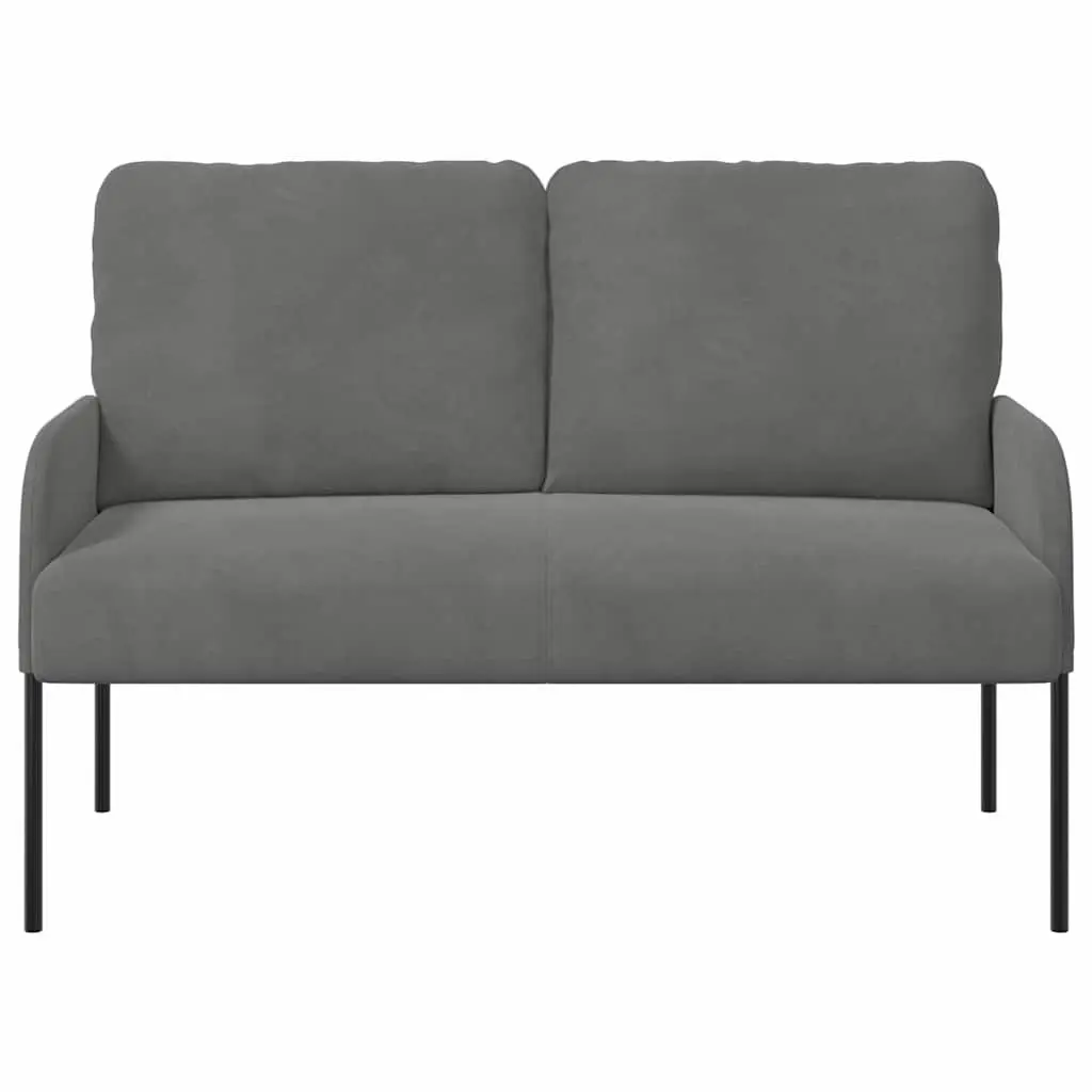 Grey Sofa Modern 110cm Polyester Upholstery Bullnose Cushions