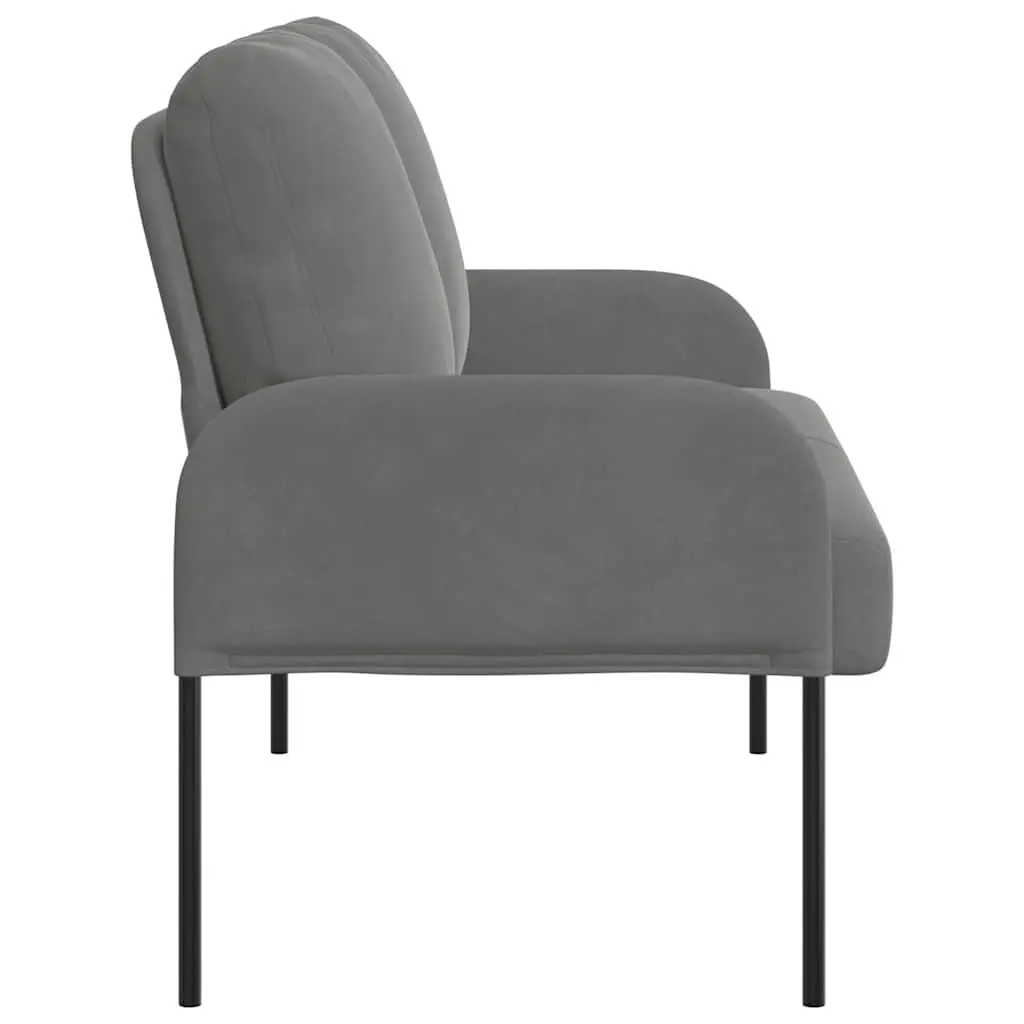 Grey Sofa Modern 110cm Polyester Upholstery Bullnose Cushions