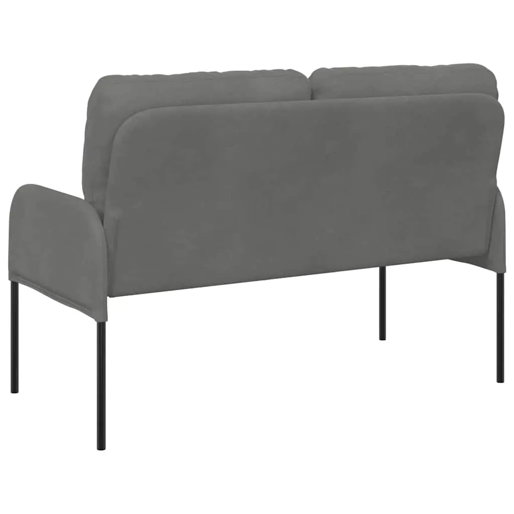 Grey Sofa Modern 110cm Polyester Upholstery Bullnose Cushions