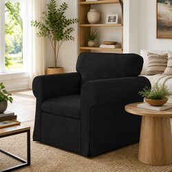 Black Modular Sectional Sofa for Modern Living Rooms