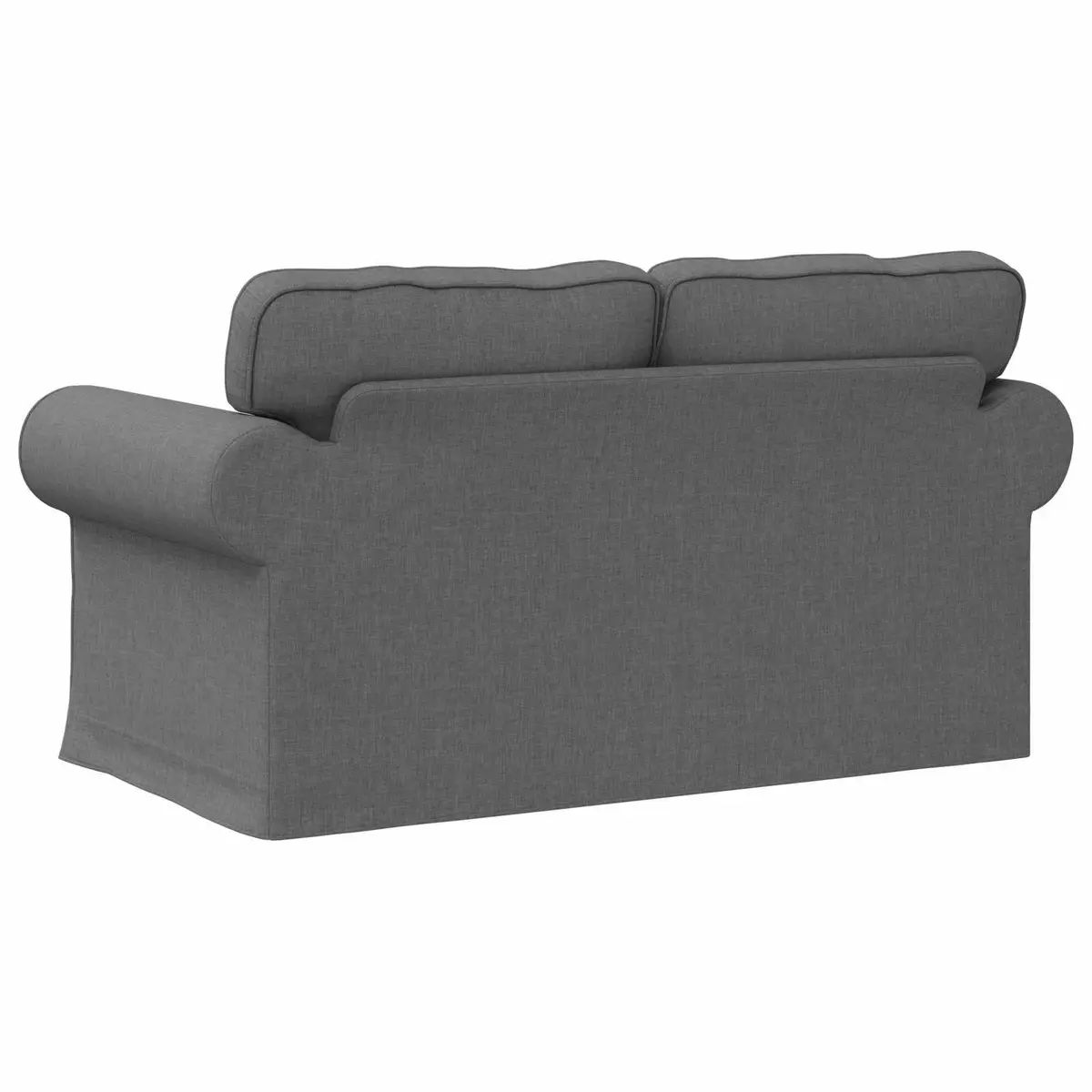 Modular Sofa Grey Modern Lounge Couch 155 x 82 x 80 cm Metal Frame Foam and Fibre Filling