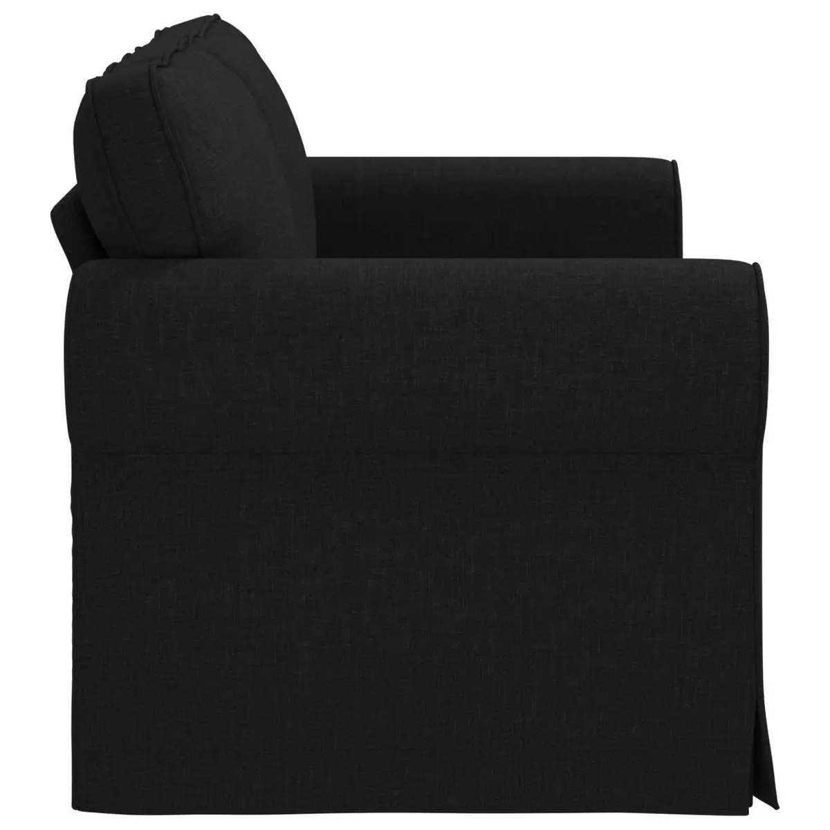Modern Black Fabric Sofa Modular Design Living Room Furniture Sleek Contemporary