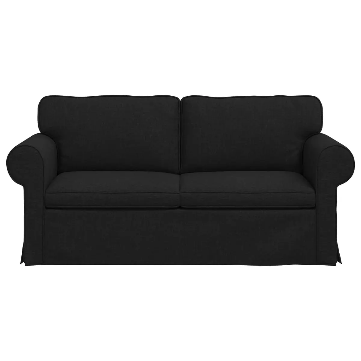 Sofa Black 175 x 82 x 80 cm Modular Fabric Couch