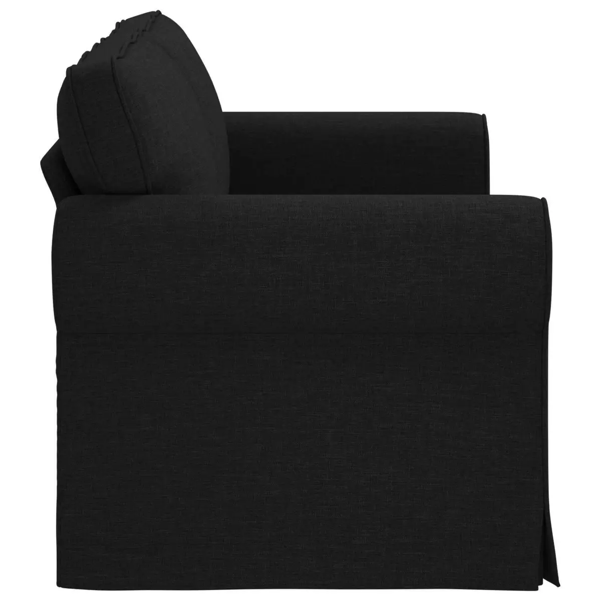 Sofa Black 175 x 82 x 80 cm Modular Fabric Couch