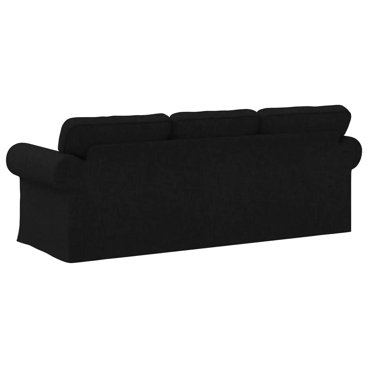 Modular Sofa Black Modern Sectional Living Room Furniture Metal Frame Foam and Fibre Filling