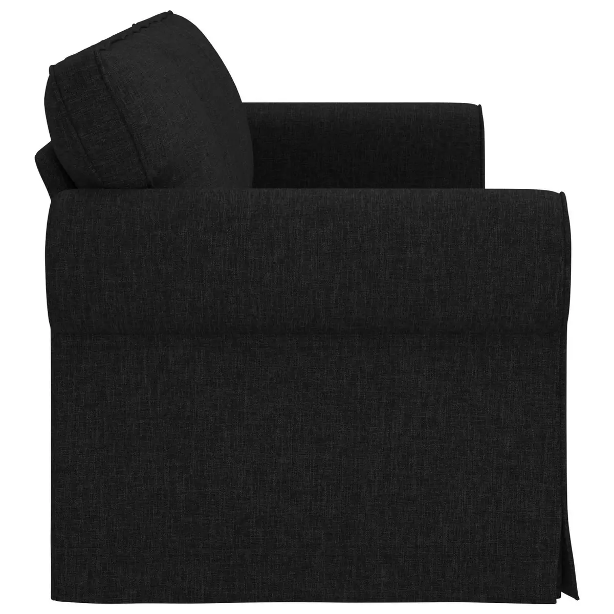 Modern Modular Sofa Black Living Room Furniture Sleek Design Comfortable Seating