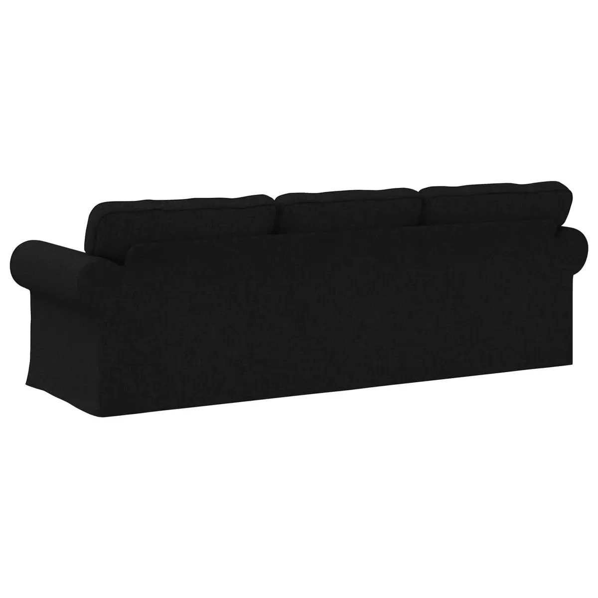 Modern Modular Sofa Black Living Room Furniture Sleek Design Comfortable Seating