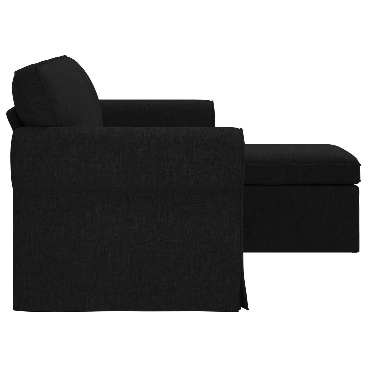 Sofa Modern Black 195x138x80cm Fabric Metal Frame Living Room Bedroom Lounge Couch