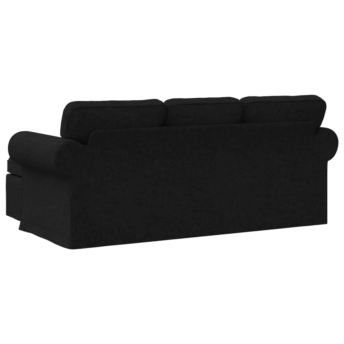 Sofa Modern Black 195x138x80cm Fabric Metal Frame Living Room Bedroom Lounge Couch