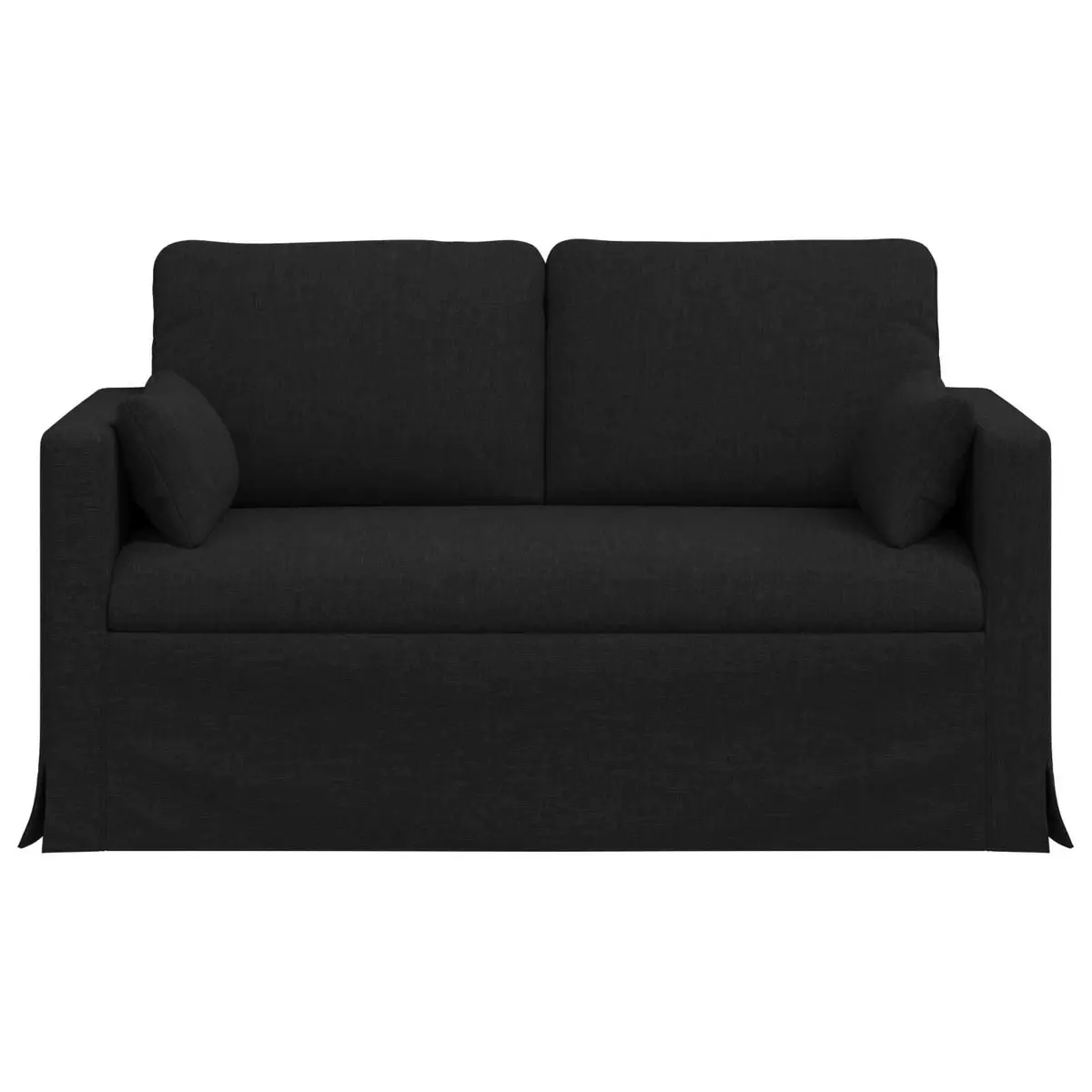 Black Fabric Sofa Modular Lounge Seating 139x78x80cm