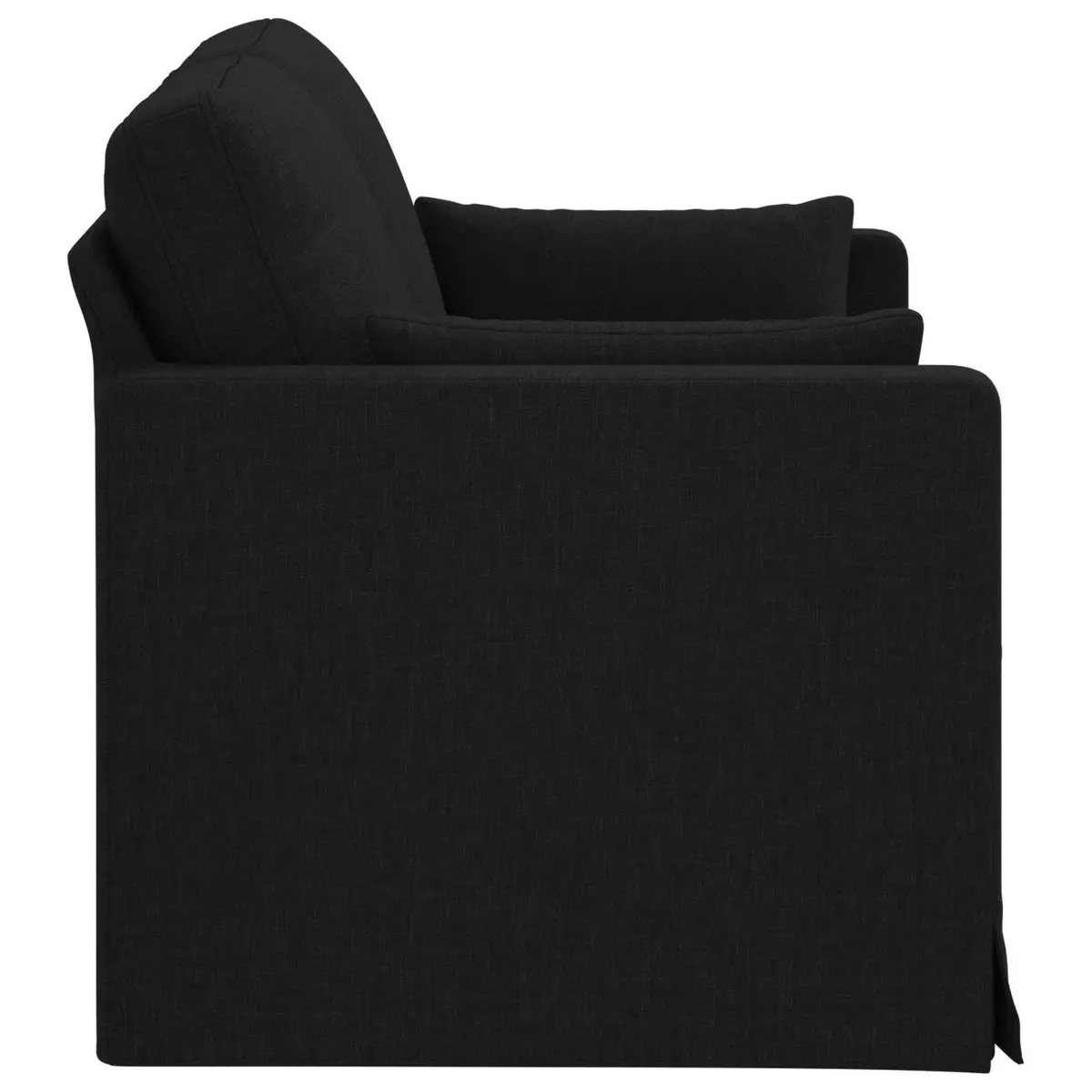 Black Fabric Sofa Modular Lounge Seating 139x78x80cm