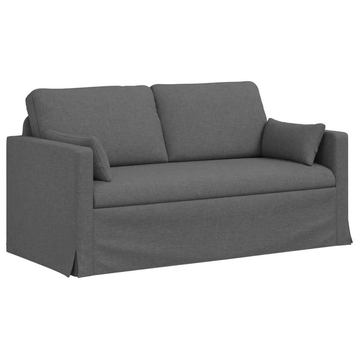 Fabric Sofa Grey Modern 158cm Metal Frame Foam and Fibre Upholstery