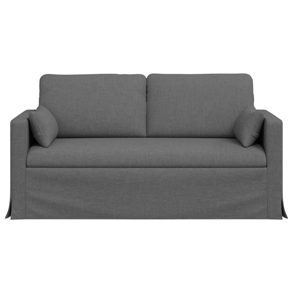 Fabric Sofa Grey Modern 158cm Metal Frame Foam and Fibre Upholstery