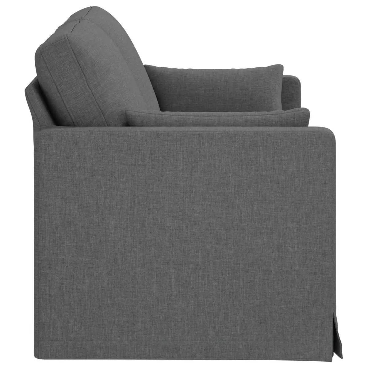 Fabric Sofa Grey Modern 158cm Metal Frame Foam and Fibre Upholstery