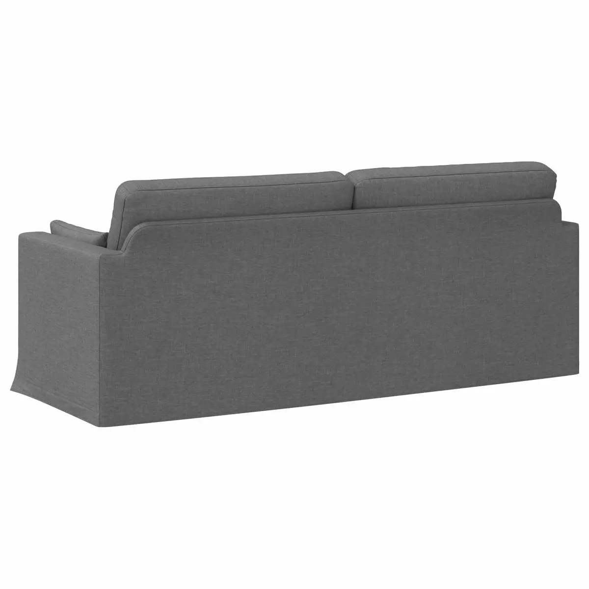 Grey Fabric Sofa Modern 198 x 78 x 80 cm Metal Frame