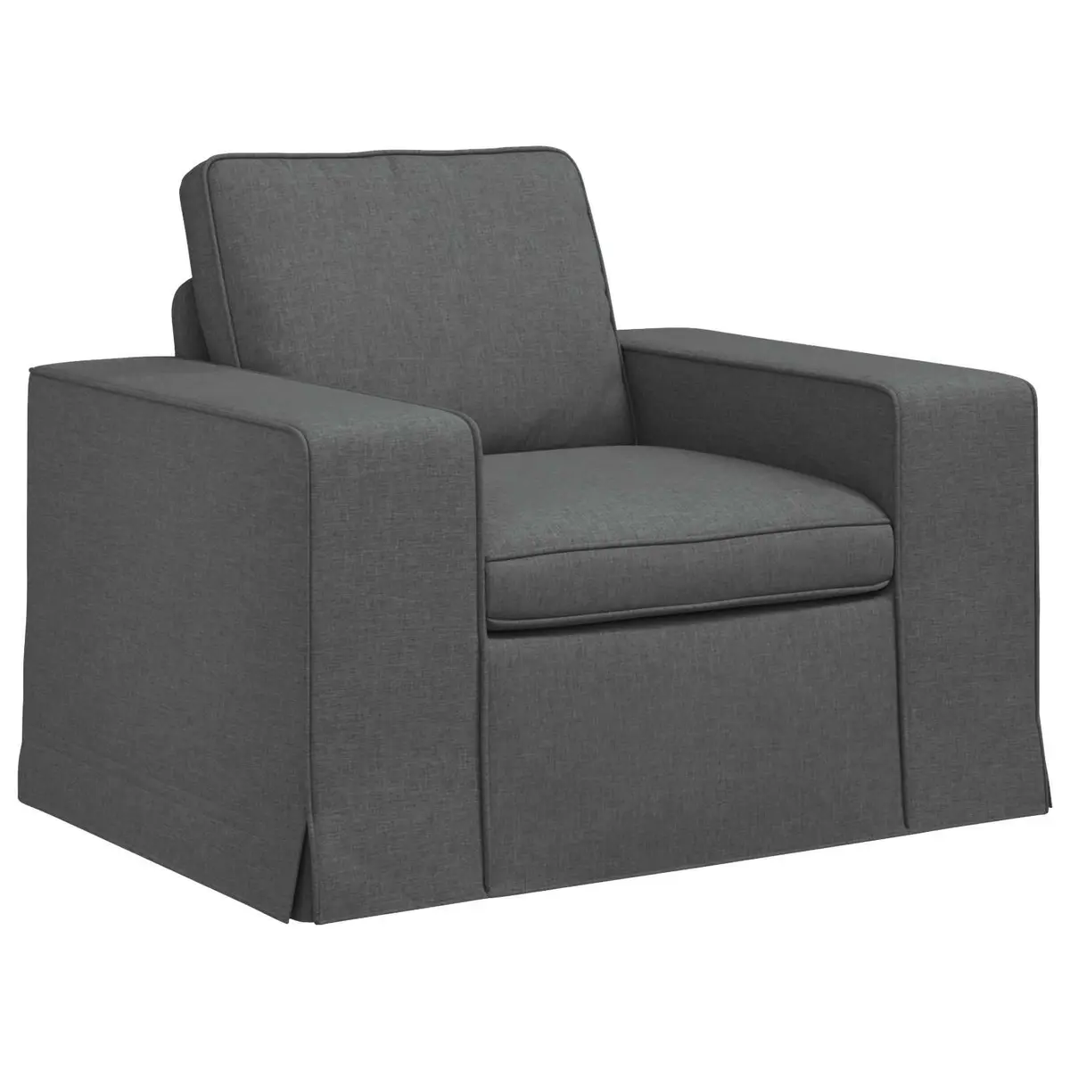 Modern Modular Sofa Grey Fabric Sectional Living Room Lounge Furniture