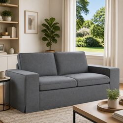 Dark Grey Fabric Modular Sectional Sofa for Comfort