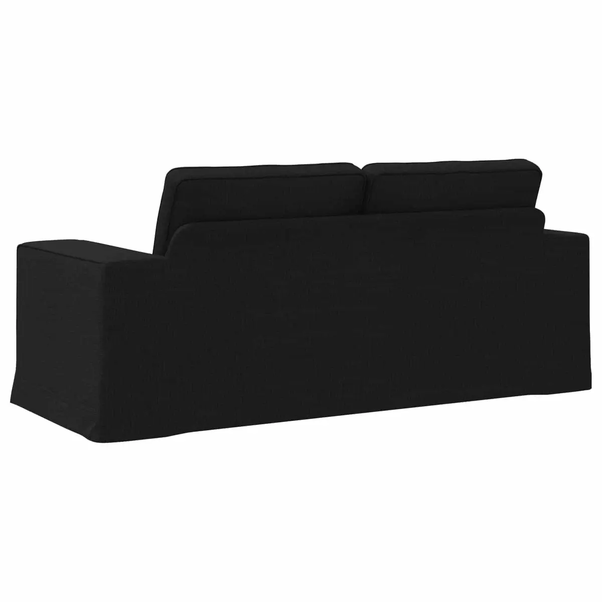 Modular Sofa Black 182cm Wide Lounge Sectional Fabric Couch Living Room