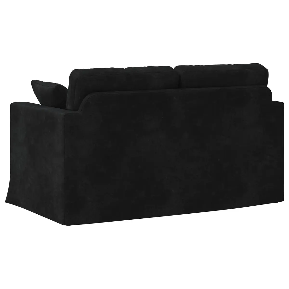 Black Velvet Sofa Modern Lounge Couch Modular Design Living Room Furniture 138cm