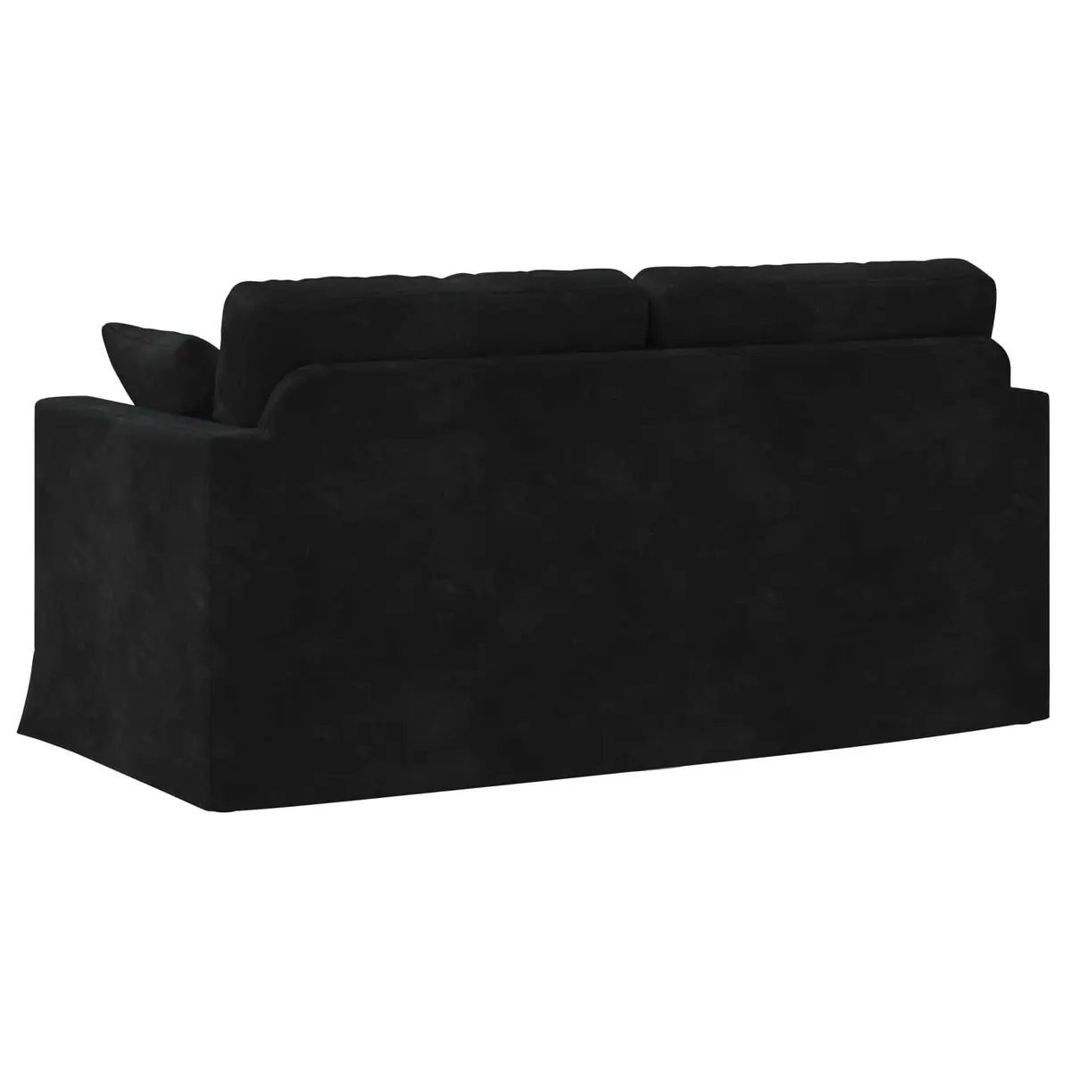 Black Velvet Sofa Modern Lounge Couch Living Room Furniture 158cm Wide Modular