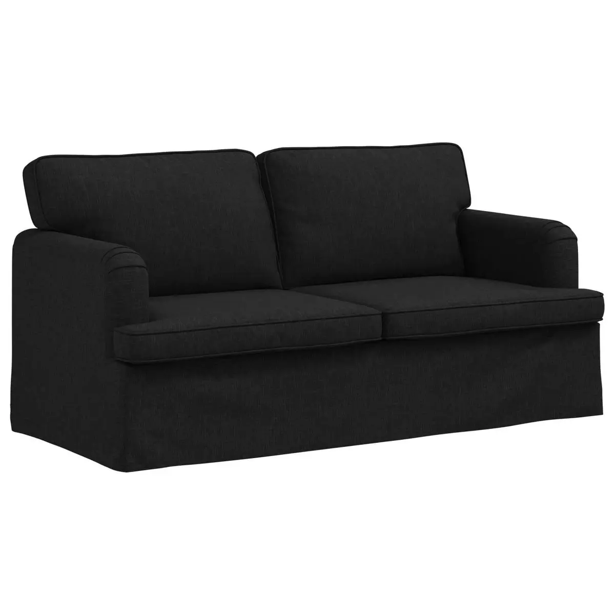 Black Fabric Sofa Modular 162x80x85cm Modern Living Room Bedroom Couch