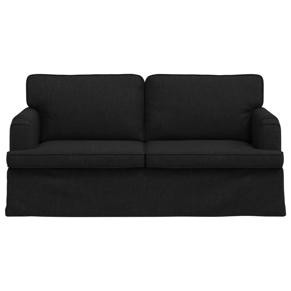 Black Fabric Sofa Modular 162x80x85cm Modern Living Room Bedroom Couch