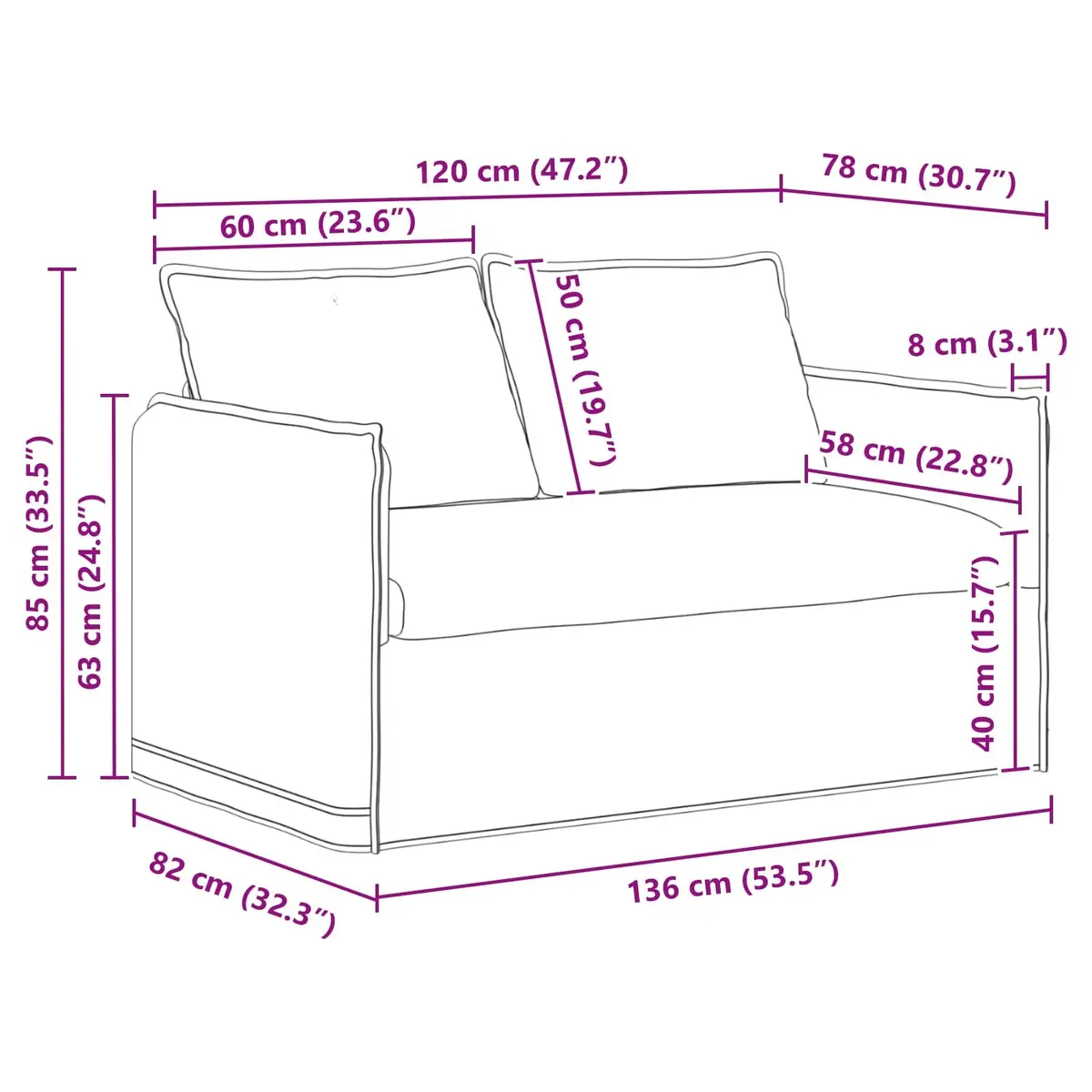 Sofa Grey Fabric Modern Lounge Seating Modular Design Living Room Furniture
