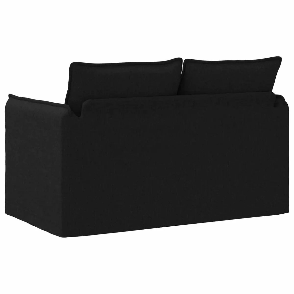 Modular Black Fabric Sofa Lounge Sectional Couch 136x82x85cm Metal Frame
