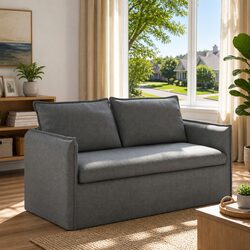 Modern Grey Fabric Sofa for Comfortable Living Spaces