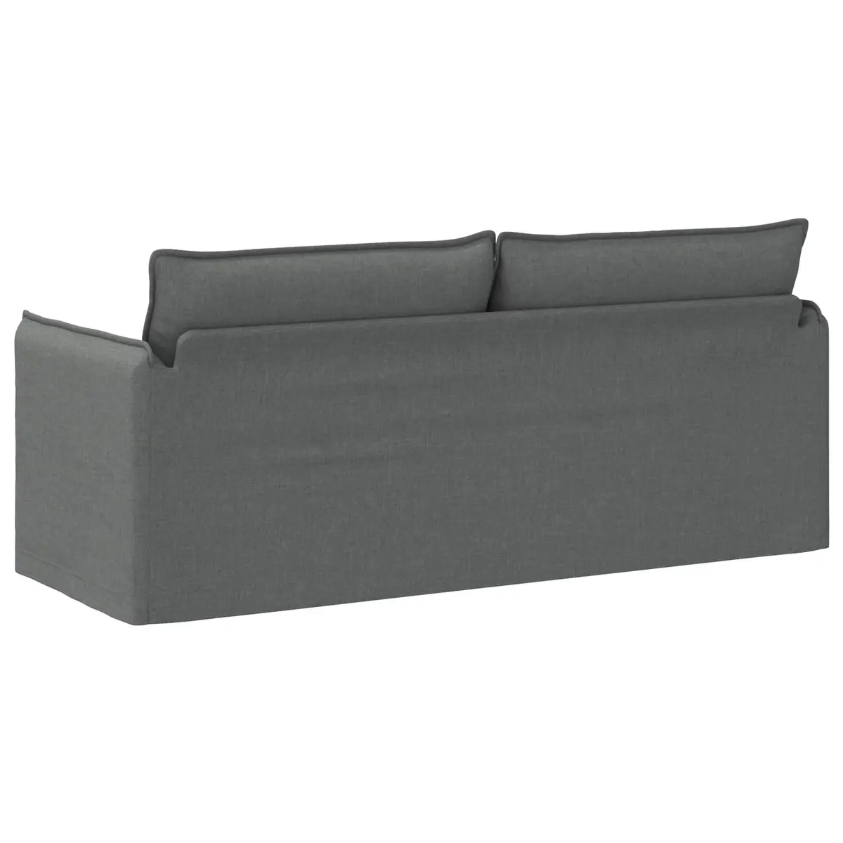 Modular Grey Fabric Sofa Rectangular Lounge Seating Living Room