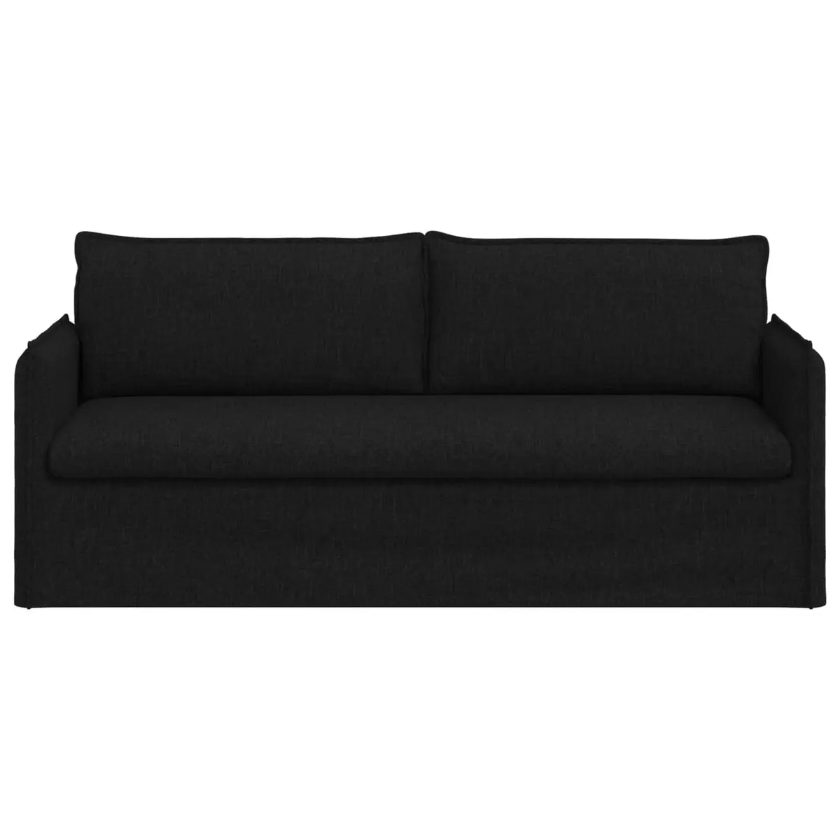 Black Fabric Sofa Lounge Seating Modern Style Modular Design Living Room