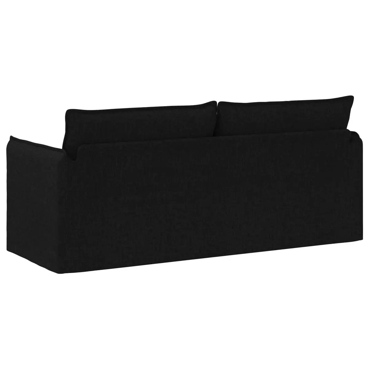 Black Fabric Sofa Lounge Seating Modern Style Modular Design Living Room