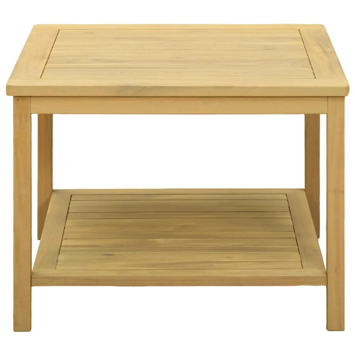 Rustic Acacia Wood Side Table for Garden and Home