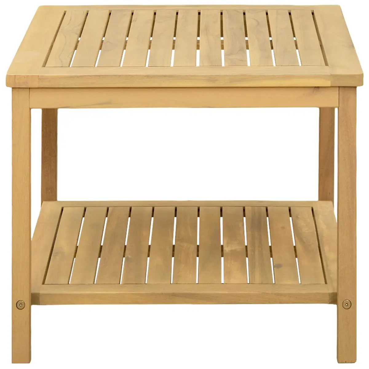 Acacia Wood Side Table for Garden and Patio