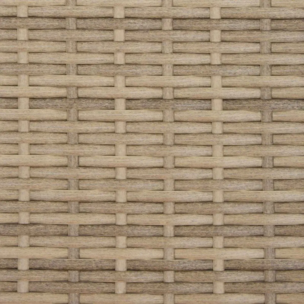 Rattan Cabinet Beige 70 x 50 x 87 cm Solid Acacia Wood Top Powder Coated Steel Frame Poly Rattan Shelves and Doors