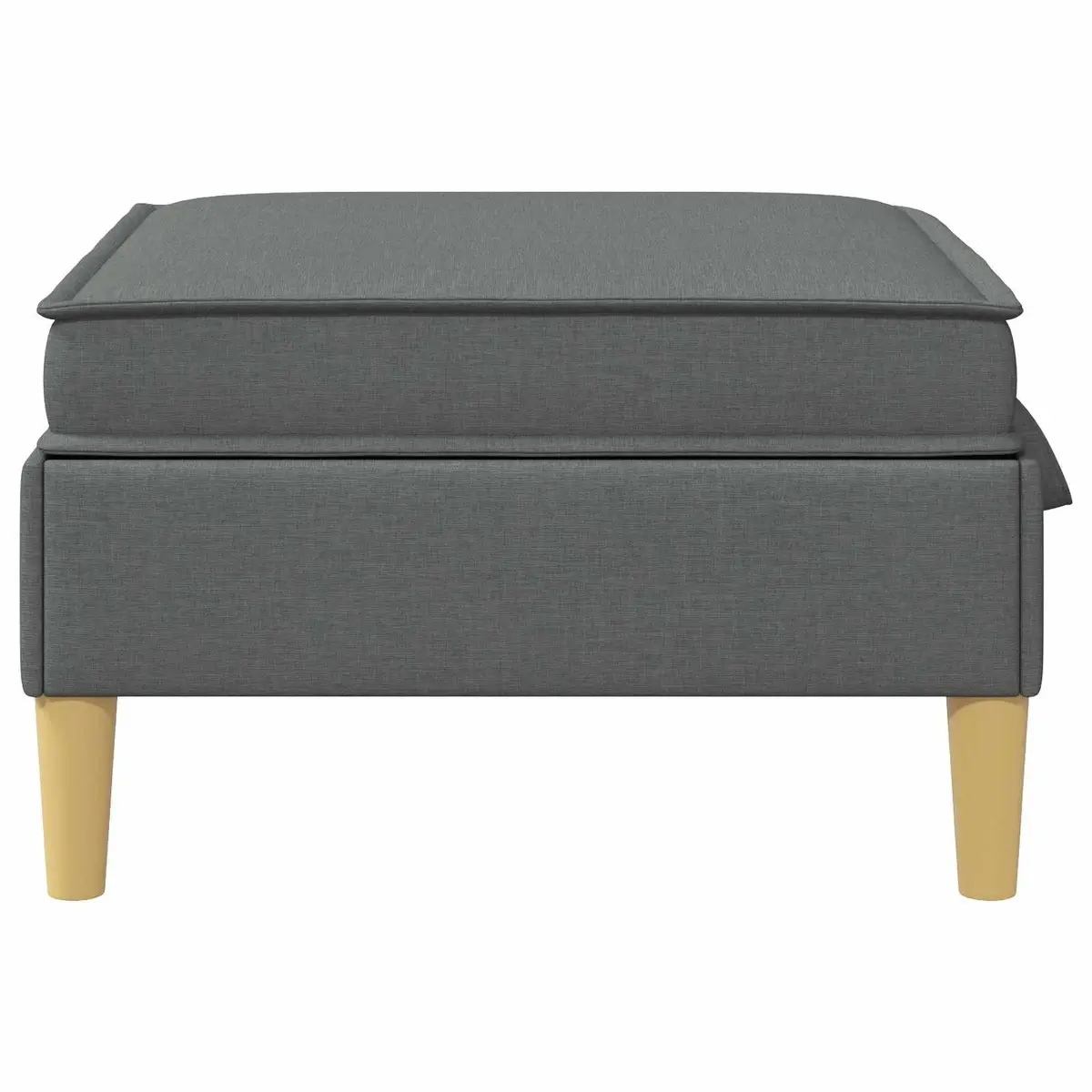 Storage Ottoman Square Fabric Sofa Bench Seat Living Room Furniture Modern