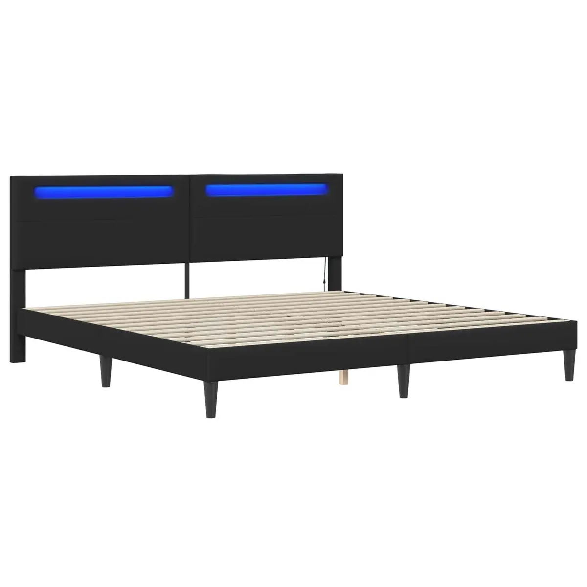 Bed Frame with LED Strip Lights 180 x 200 cm
