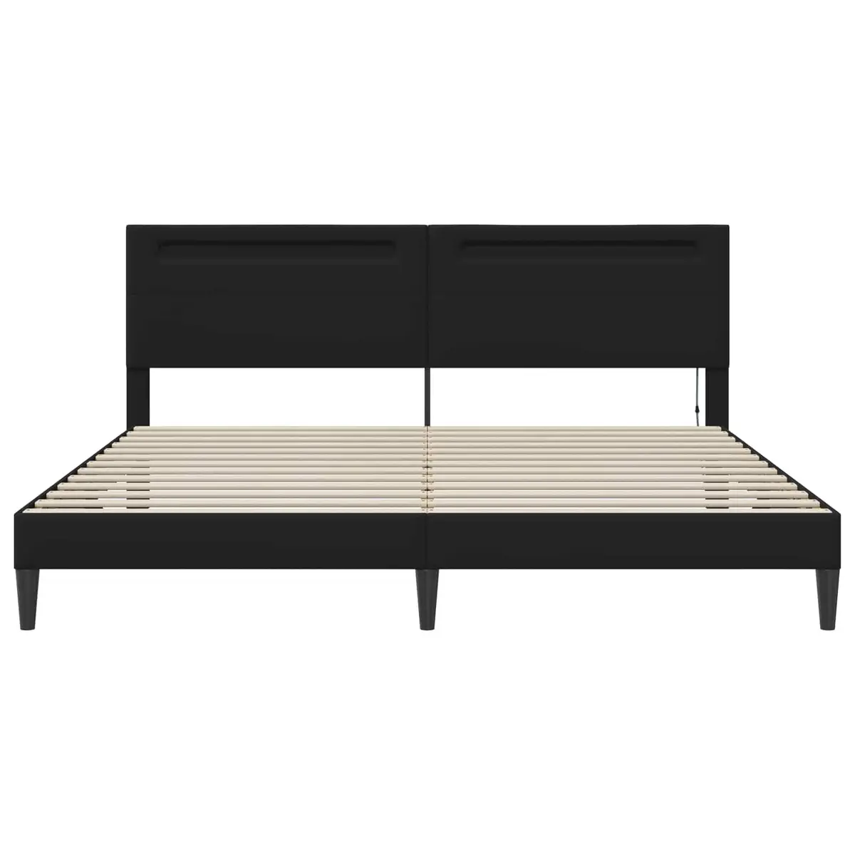 Bed Frame with LED Strip Lights 180 x 200 cm