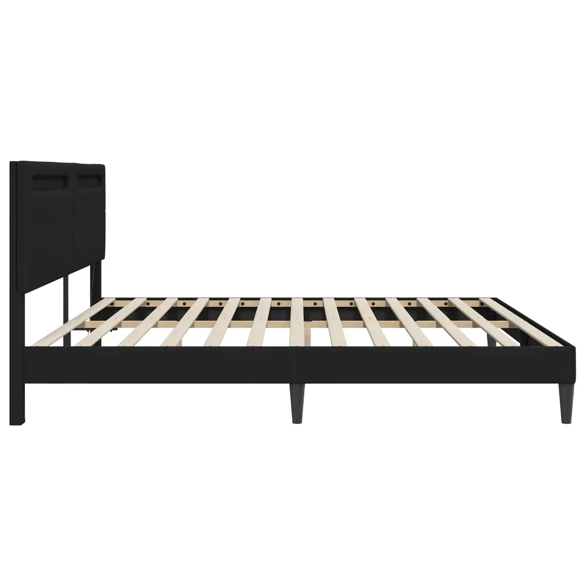 Bed Frame with LED Strip Lights 180 x 200 cm