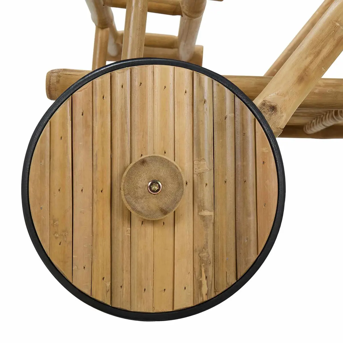 Bamboo Serving Trolley with Wheels Brown 79 x 67.5 x 84 cm Indoor Outdoor