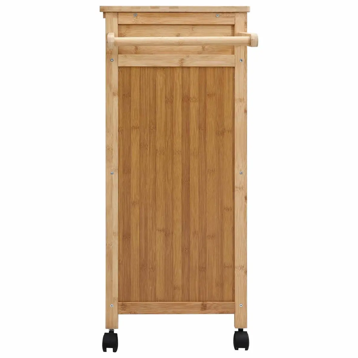Bamboo Kitchen Trolley with Wheels for Organised Living