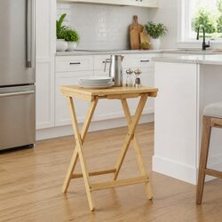 Bamboo Folding Kitchen Table for Cozy Dining Spaces