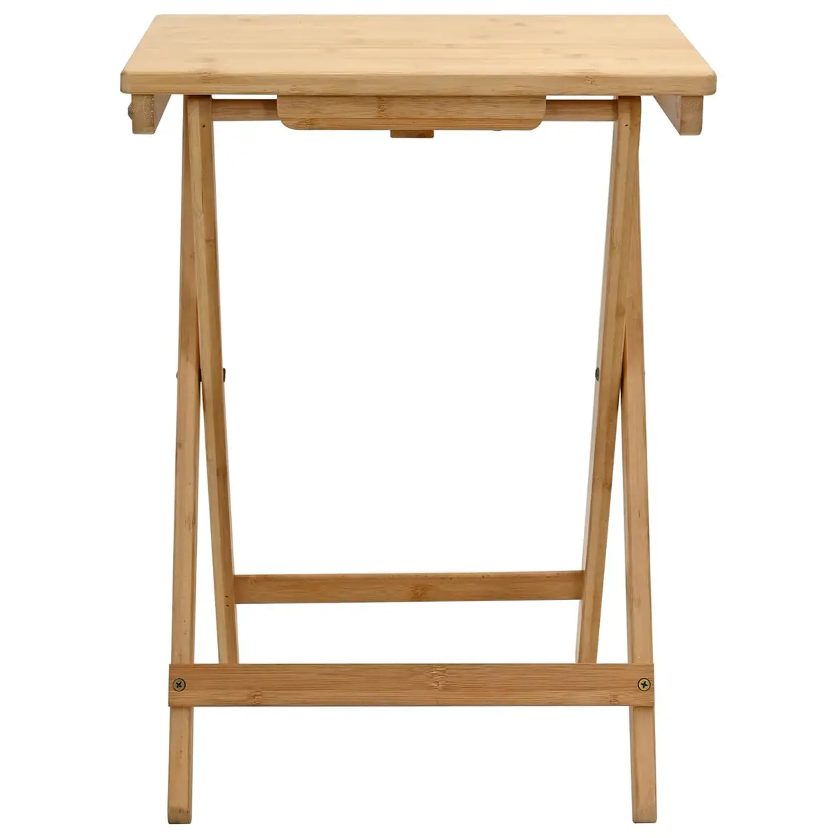 Kitchen Table Folding Bamboo Dining Furniture Space-Saving Rectangular Design
