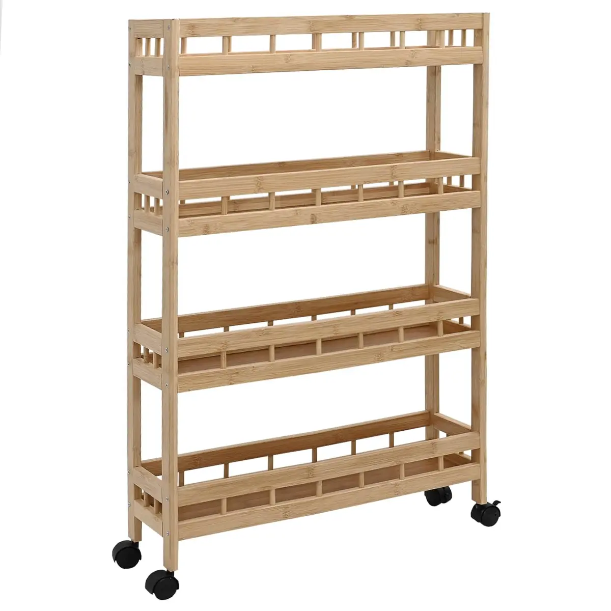 Kitchen Trolley with Wheels 60x18x97cm