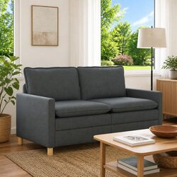 Dark Grey Sofa 156x81x87.5cm Modern Lounge Couch