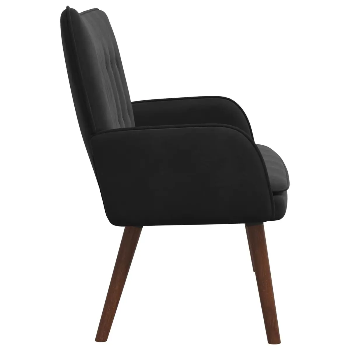 2-Seater Sofa Black Velvet Lounge Couch Modern Living Room Furniture 115x61x87cm