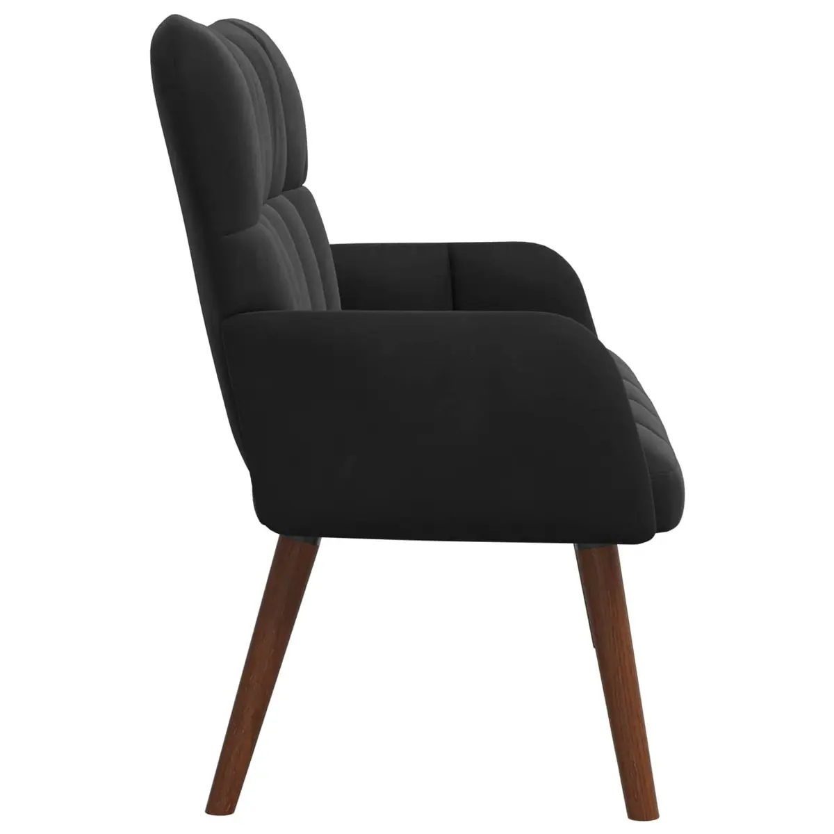 Black Velvet 2-Seater Sofa for Living Room or Bedroom