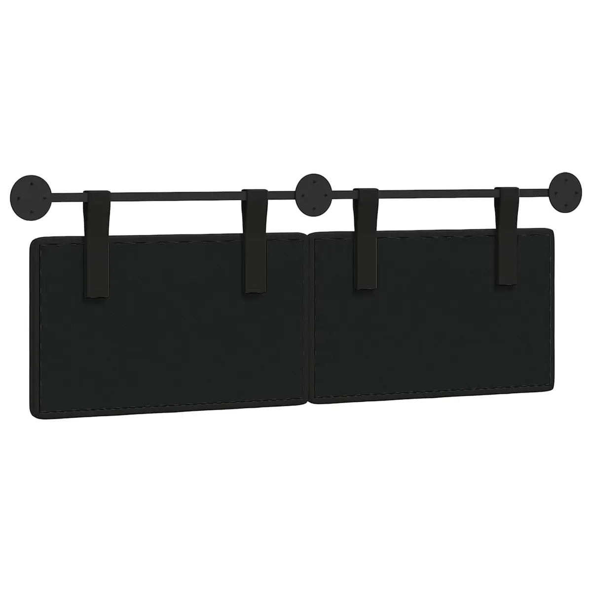 Hanging Headboard Wall Mounted Bedroom Backrest Modern Minimalist Design Black