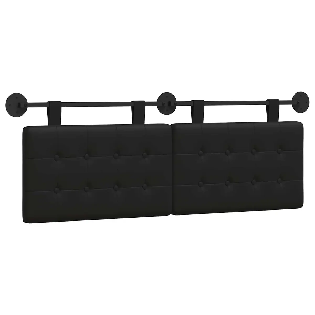 Black Wall-Mounted Headboard for Comfort and Style